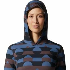 Mountain Hardwear Crater Lake Long Sleeve Hoodie Women's -Mountain Hardwear Shop BLUQUA D3