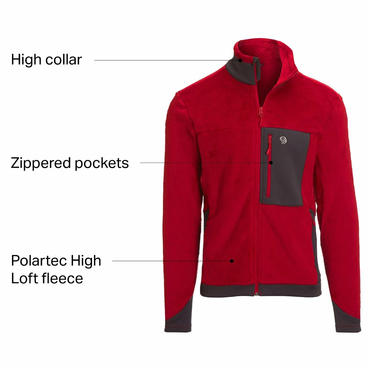 Mountain Hardwear Polartec High Loft Jacket Men's 4 Mountain Hardwear Polartec High Loft Jacket Men's - Image 2