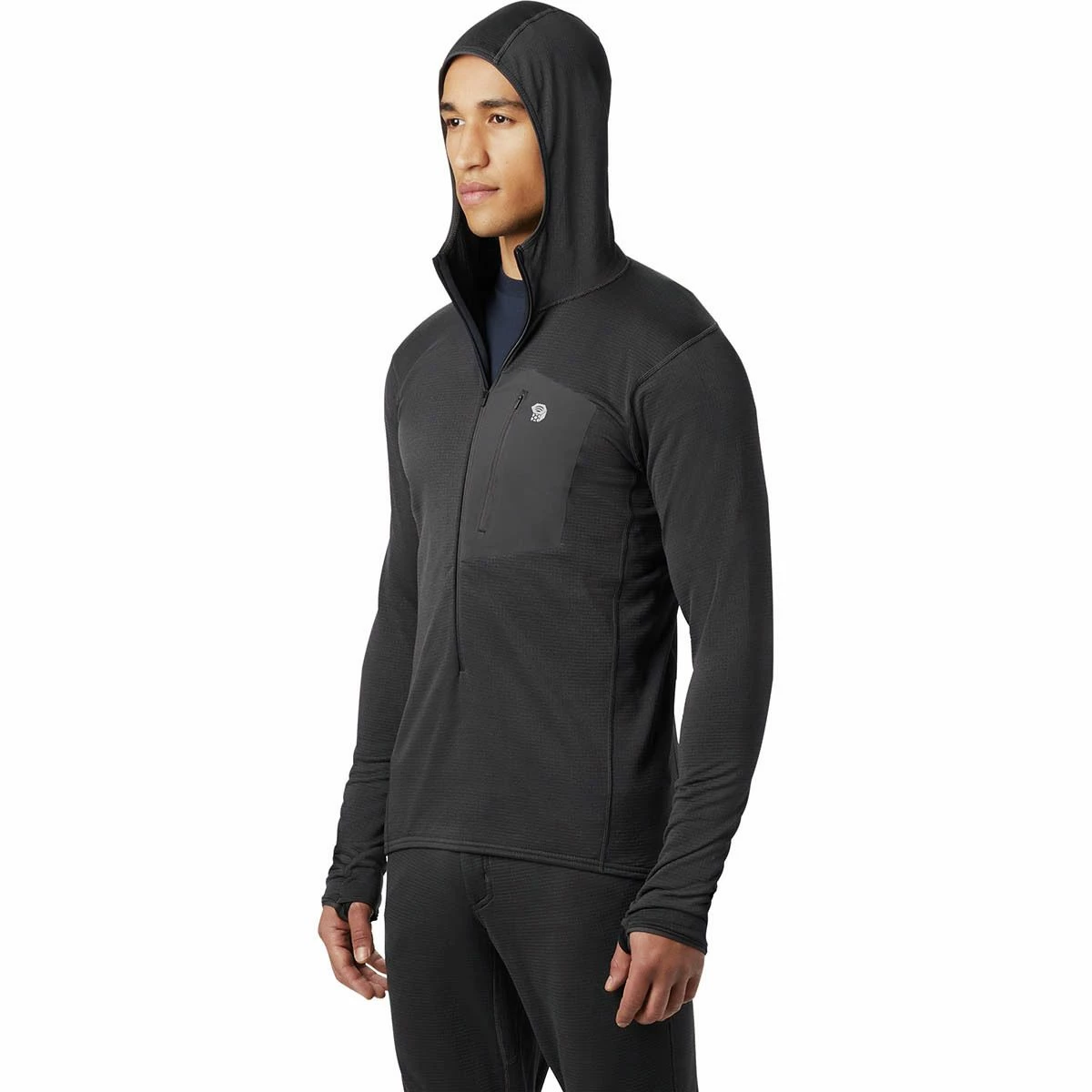 Mountain Hardwear Type 2 Fun 3/4 Zip Hooded Jacket Men's 5 Mountain Hardwear Type 2 Fun 3/4 Zip Hooded Jacket Men's - Image 3