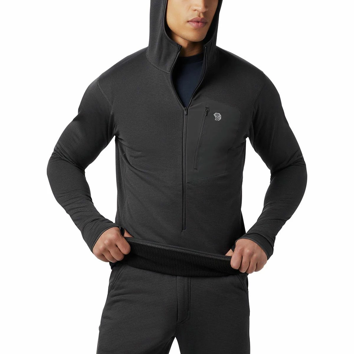 Mountain Hardwear Type 2 Fun 3/4 Zip Hooded Jacket Men's 4 Mountain Hardwear Type 2 Fun 3/4 Zip Hooded Jacket Men's - Image 2